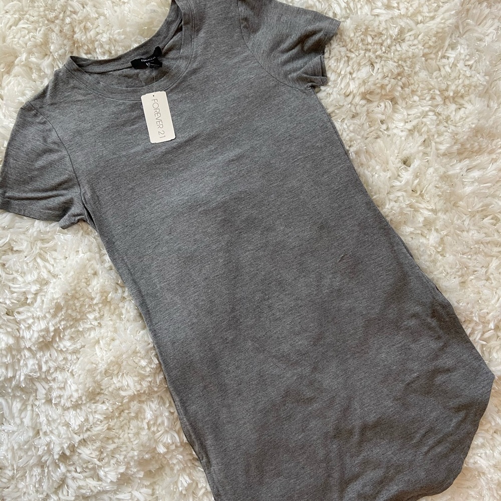 Gray T-shirt Dress